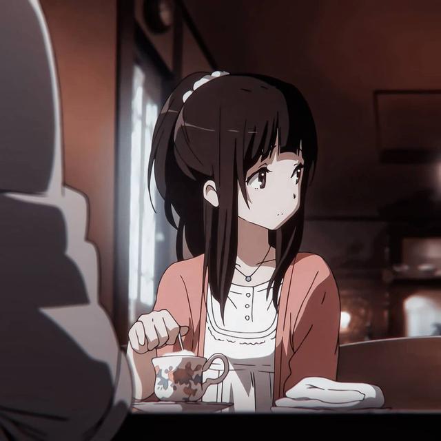 冰菓男主ପ( ˘ᵕ˘ ) ੭，微信头像，冰菓男主ପ( ˘ᵕ˘ ) ੭（《冰菓》千反田爱瑠）