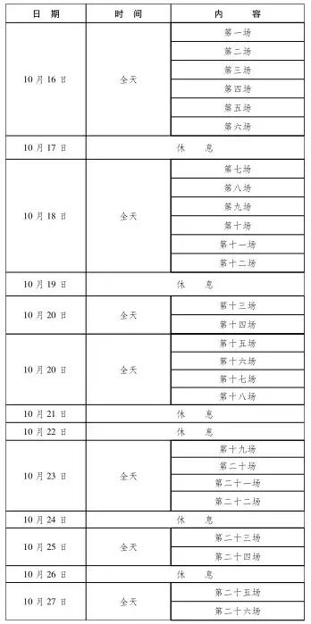 2019武汉军运会时间表，武汉军运会时间（武汉军运会最全项目赛程）