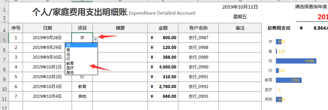 怎样用excel建立收支明细表，excel收支明细表简单制作方法（Excel费用支出明细账）