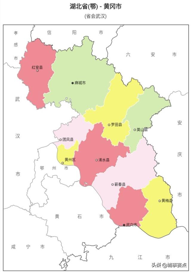 湖北省有多少个市，湖北省有哪些市和县（完整版湖北省行政区划地图）