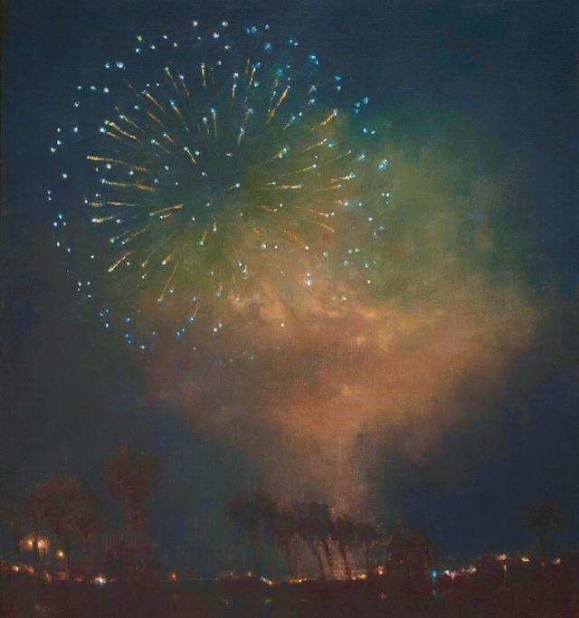 超美的星空图，微信头像，超美的星空图（手绘夜空烟火，好美好厉害的说）