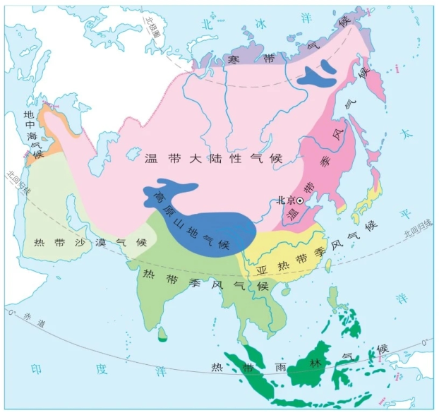 密西西比河流向和注入，密西西比河的流向（填图记忆与测试——亚洲2）