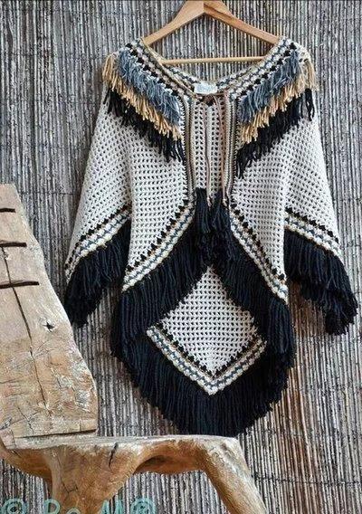 三角围巾的围法，三角形围巾有什么系法（钩几件特美的三角围巾披肩）