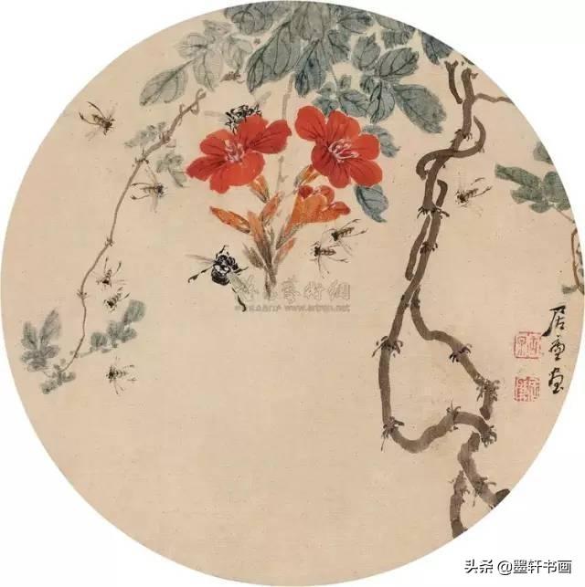 居廉淡雅国画作品欣赏，居廉精品画作欣赏