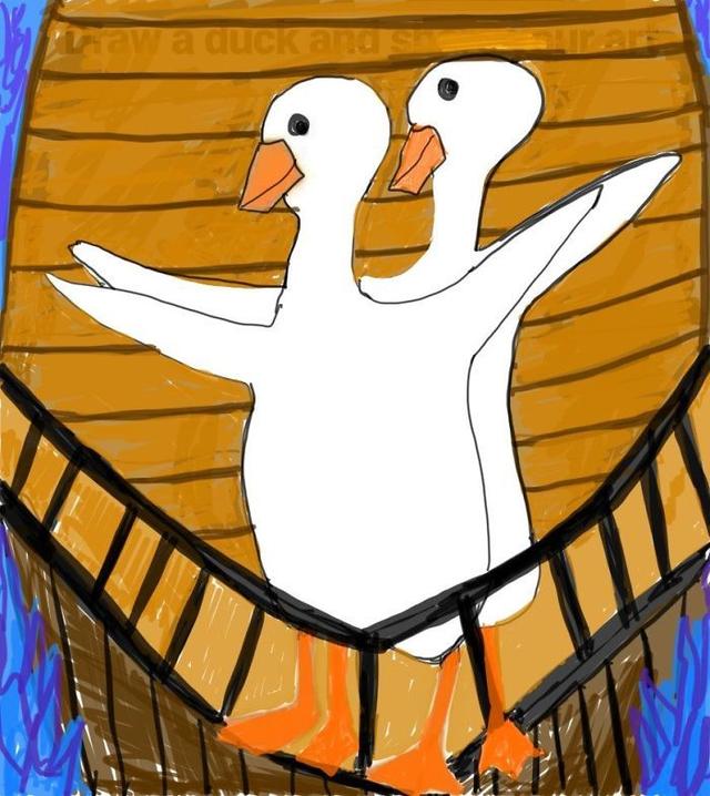 泰坦尼克号简笔画，泰坦尼克号简笔画怎么画（最近很火的“画鸭子挑战”）