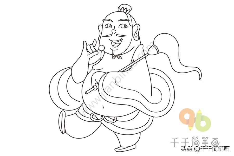 一步一步学画画,一步一步教你画哪吒简笔画 - 玉三网