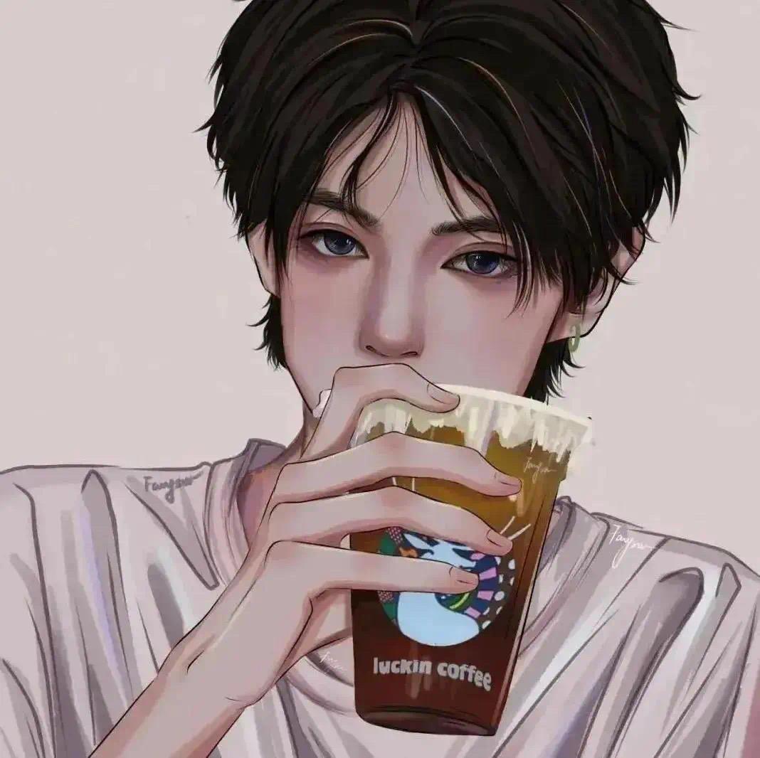 超酷CP情头♡撒拉黑哟，微信头像，超酷CP情头♡撒拉黑哟（抖音热门手绘情侣头像）