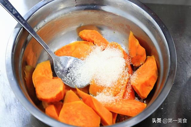 红薯芝士饼做法大全，红薯中加1块芝士