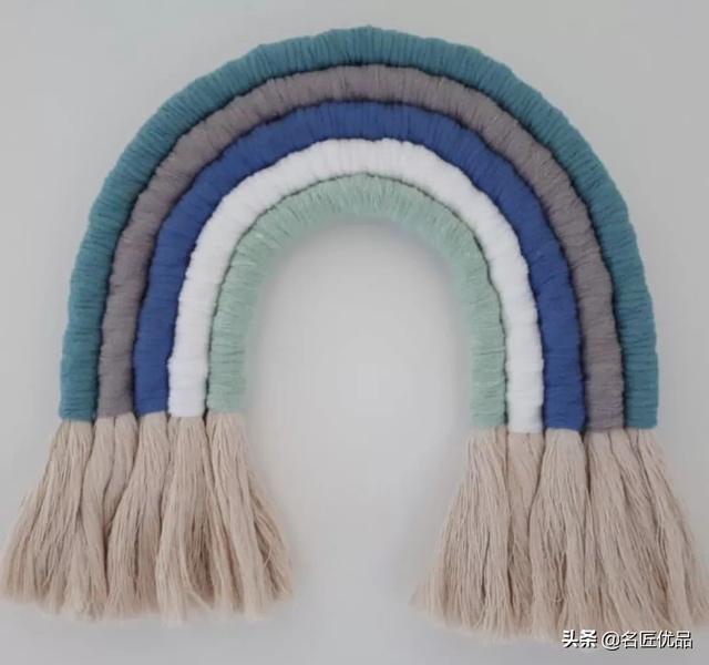 手工编织挂毯，挂毯编织教程（做一款彩虹挂毯）
