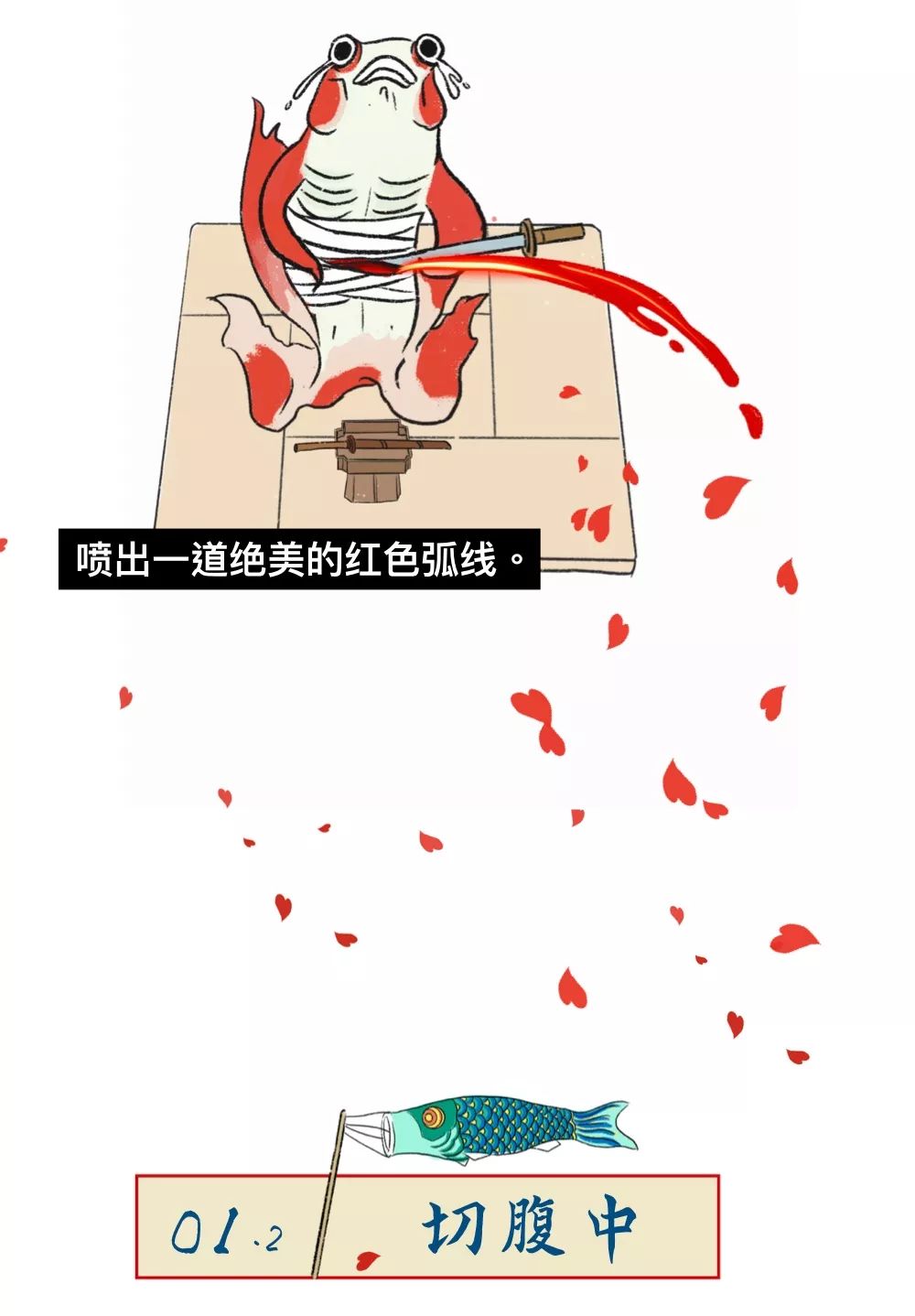 这样才能在怀剑刺入腹部的一刹那…用白布将肚子一