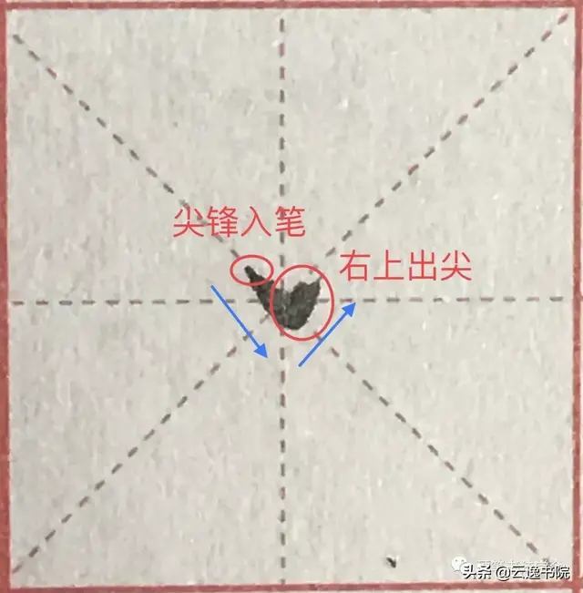 笔顺练字教程，硬笔书法36个基本笔画图解教程