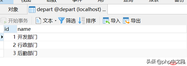 一个简单的部门案例详解(PHP代码实例)