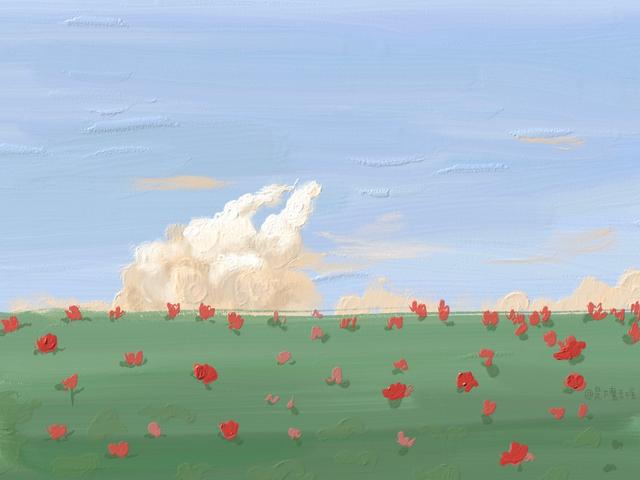 iPad壁纸，ipad壁纸高清（油画风iPad平板壁纸图片）