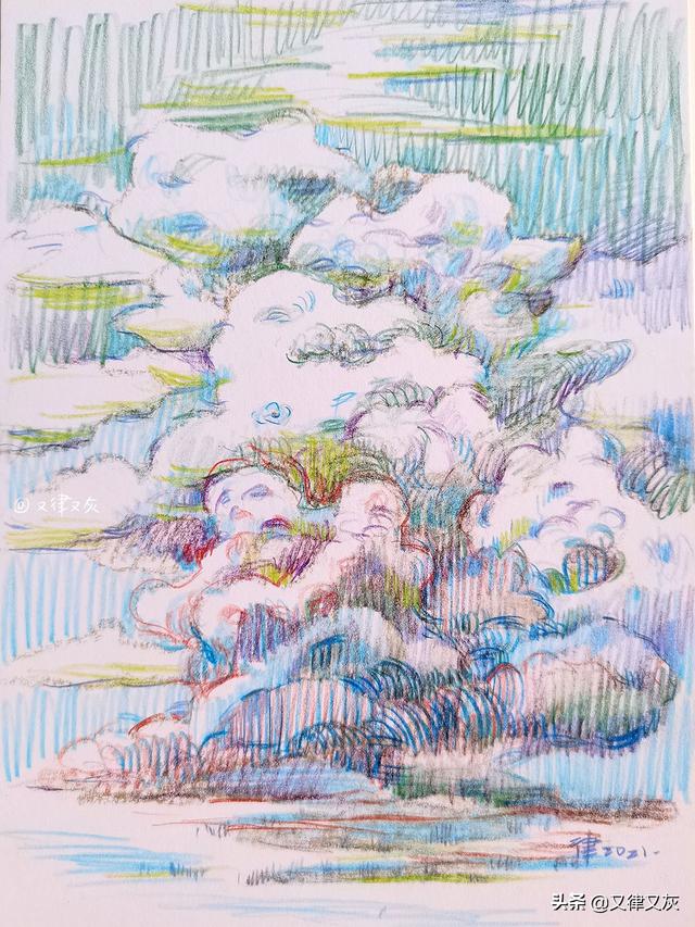 龙卷风简笔画，主页上有一个龙卷风一样的简笔画的bt种子下载网站（五月放云，画一画天上云卷云舒）