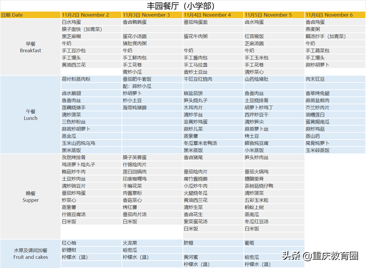 重庆巴蜀常春藤学校（馋哭了）