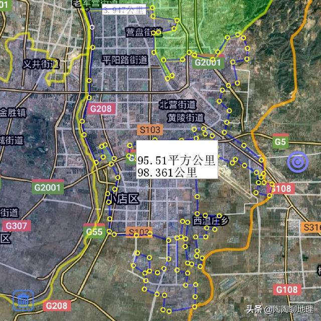 太原市各区县建成区面积排名，太原市建成区面积排名