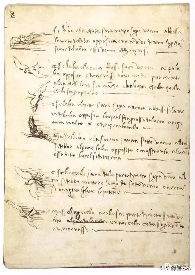 达芬奇手稿，达芬奇手稿中的外星人（达芬奇500多年前惊人的发明设计）