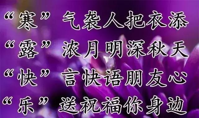 关于寒露的祝福短信，寒露祝福短语（最美的祝福送上）
