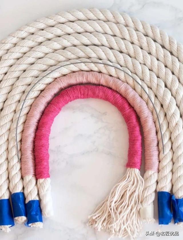 手工编织挂毯，挂毯编织教程（做一款彩虹挂毯）