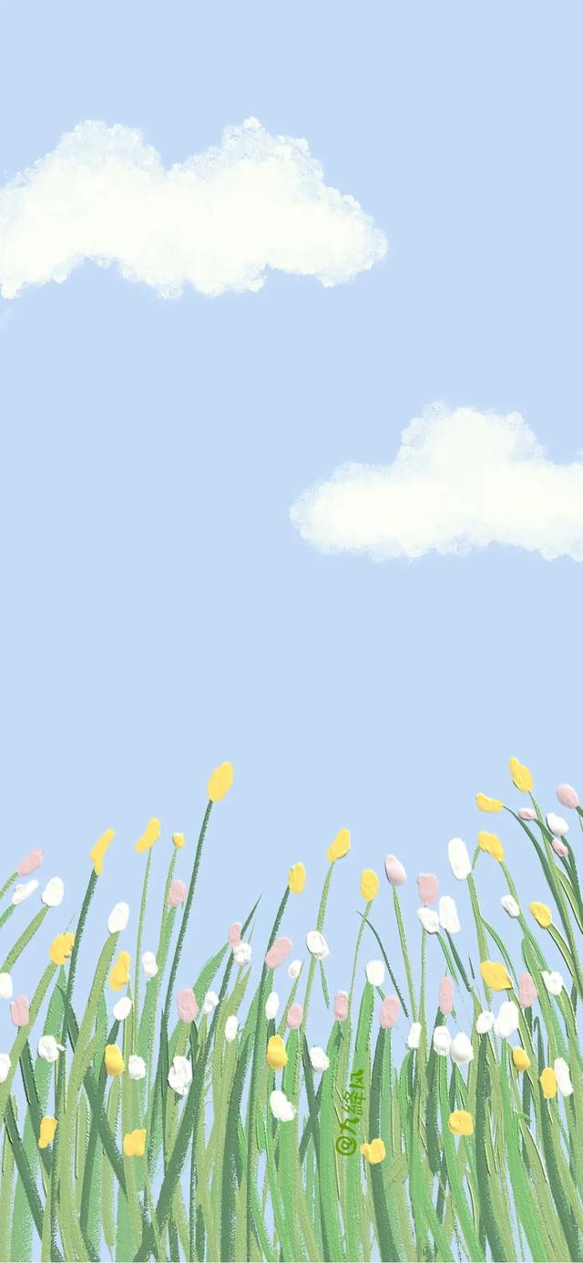 小清新壁纸，小清新壁纸卡通（小清新春日插画壁纸，超级养眼图片）
