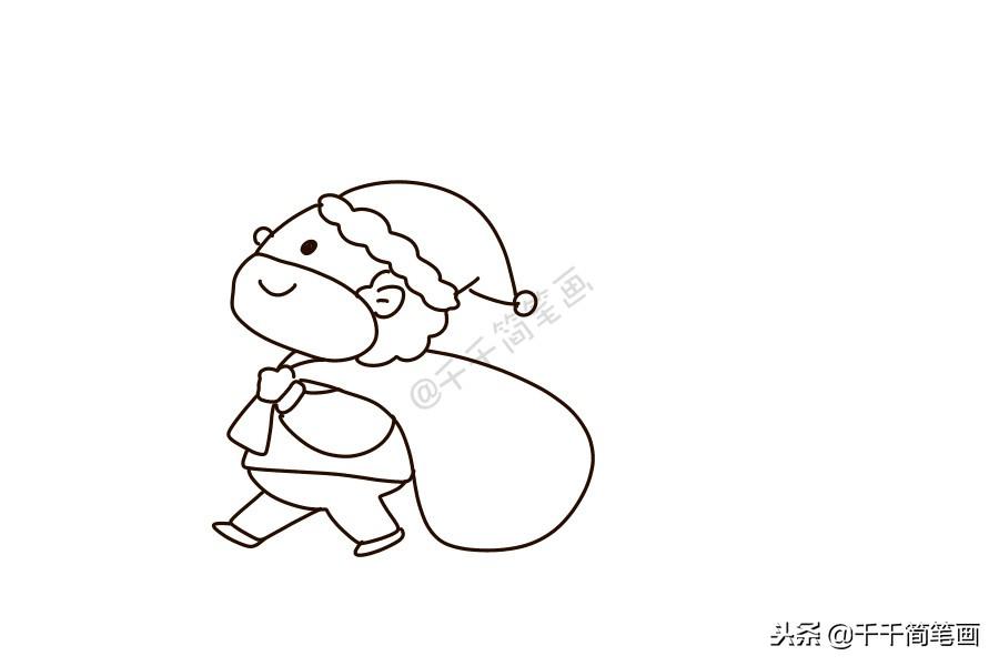 圣诞老人怎么画，小孩怎样画简单的圣诞老人（儿童轻松学画10种圣诞老人简笔画）