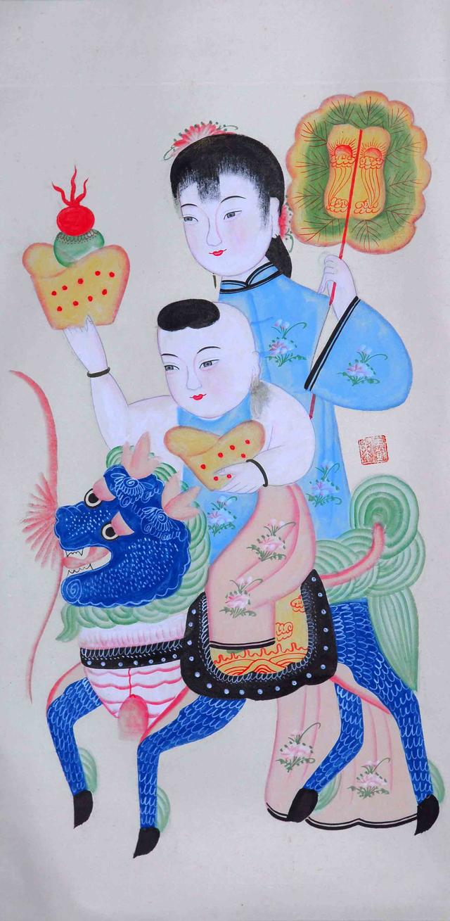 扑灰年画，扑灰年画图片（中国一绝《扑灰年画》汉族传统民间艺术）