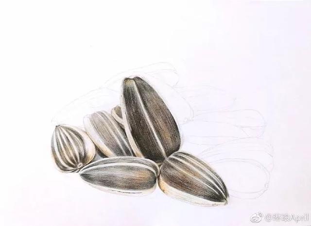 瓜子怎么画的，炒一盘瓜子