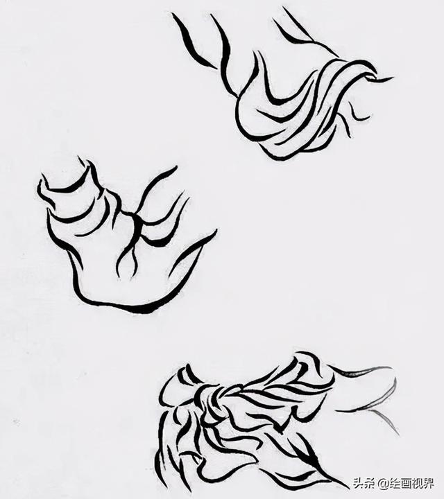 白描手法的例子，白描手法的特点以及白描绘画的三大要素（白描知识：从线条到描法）