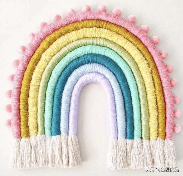 手工编织挂毯，挂毯编织教程（做一款彩虹挂毯）