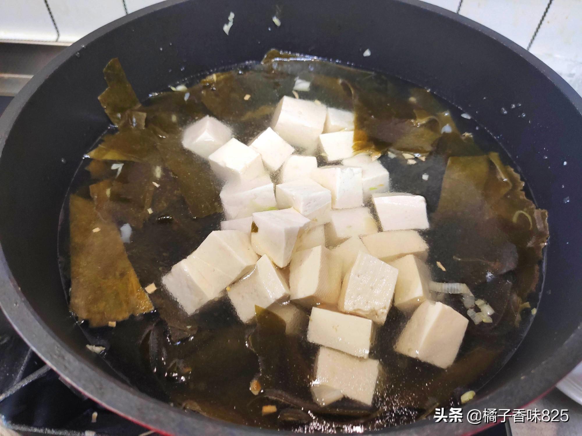 海带豆腐家常做法，10分钟就能做一大锅
