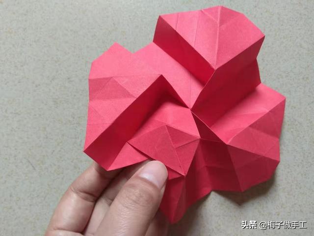 正版川崎玫瑰折法图解，川崎玫瑰折法（详细的图文教程来了）