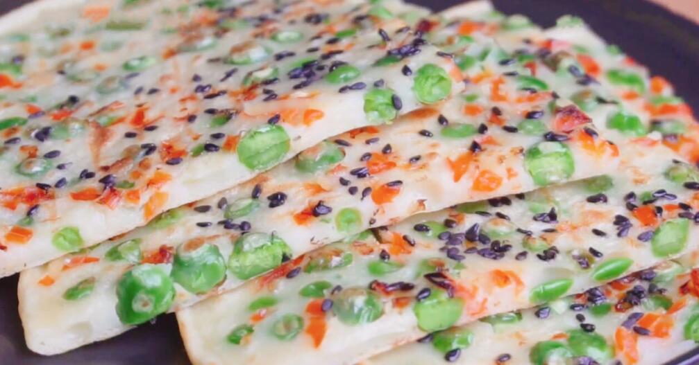 【豌豆雞蛋早餐餅】做法步驟圖 10分鐘出鍋 早餐孩子特別愛吃-起舞食譜網