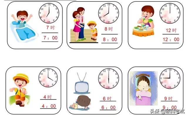 一年级认识钟表，一年级认识钟表知识点总结（一年级数学上册《认识钟表》专项复习）