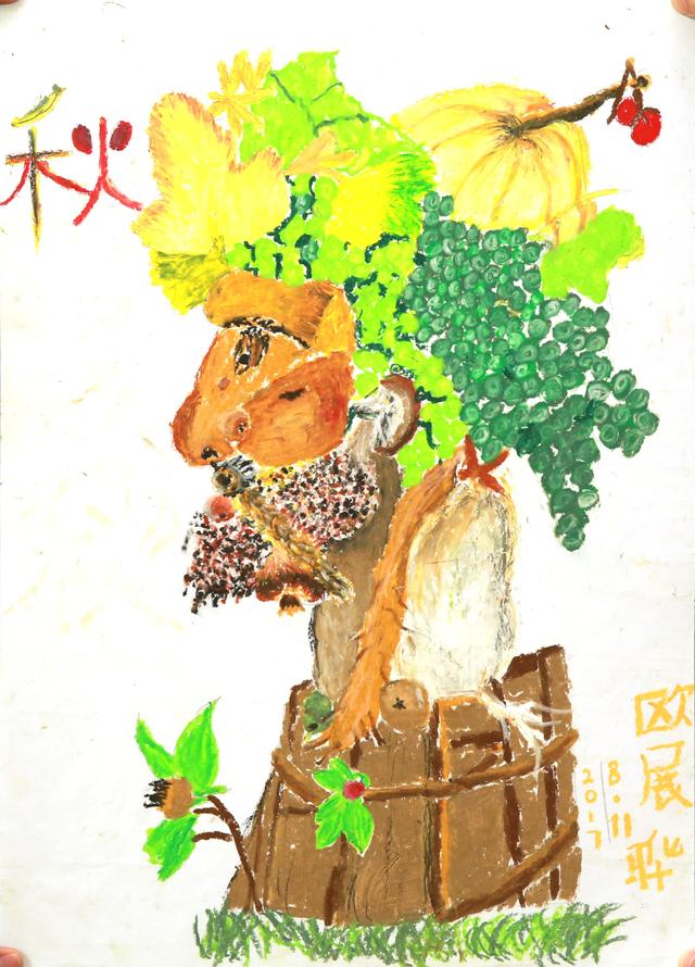 荷花池简笔画，荷花池简笔画手绘（美丽云浮——2020年云浮市庆祝六一儿童节少儿书画作品展）