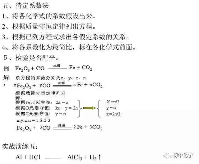 化学方程式配平方法，化学方程式的配平方法有哪些（化学方程式“配平套路”总结）