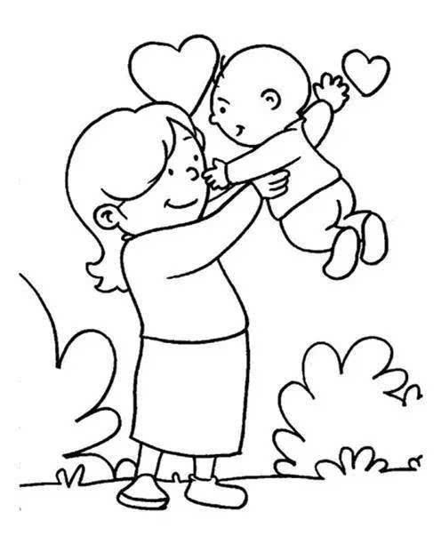 母亲节简笔画图片大全(母亲简笔画) - 赤虎壹号