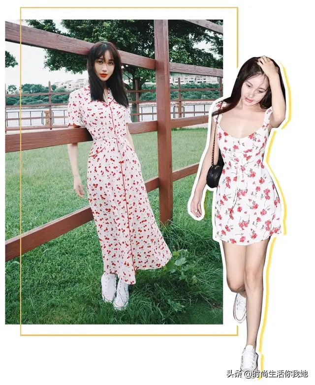 麻豆网官网萧萧麻豆网，2020春季最时尚穿搭“平底+裙”