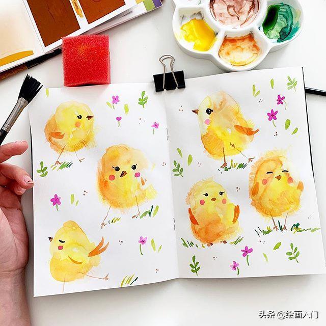 手帐怎么画简单又漂亮，如何画手账简笔画（清新高颜值夏日手账素材分解步骤）