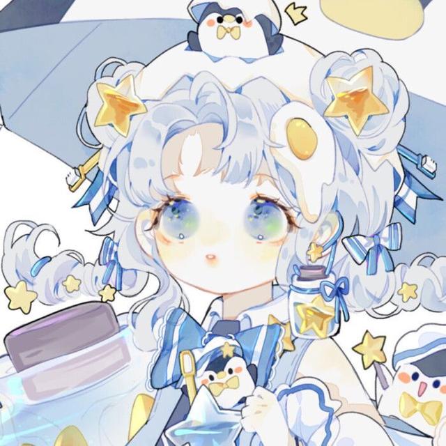 稀有蓝色系情头，蓝色系列情头。微信（蓝色系·动漫·情侣头像）