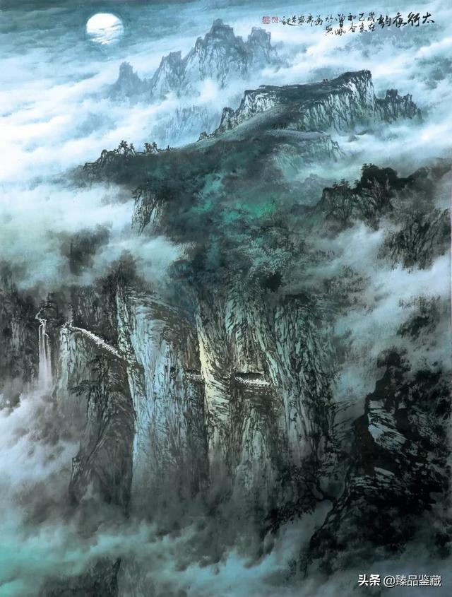曾刚彩墨山水画,画家曾刚(曾刚笔下的山水画出了中国画的气势)