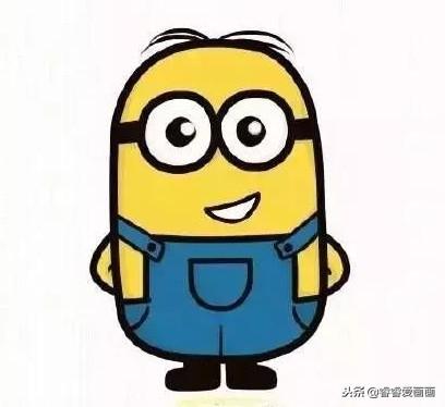 怎么画小黄人超级可爱，卡通人物简笔画：小黄人怎么画