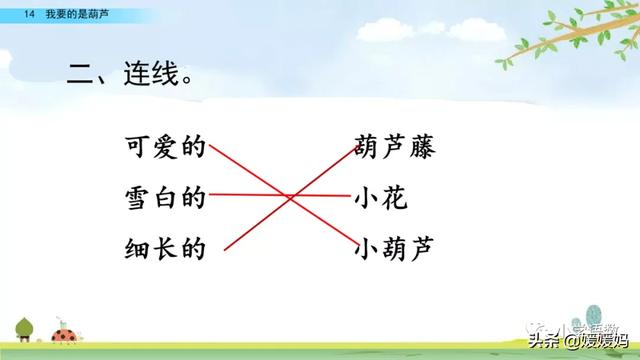 什么的枝叶填空，什么枝叶填空二年级（部编版二年级上册第14课《我要的是葫芦》课件及同步练习）