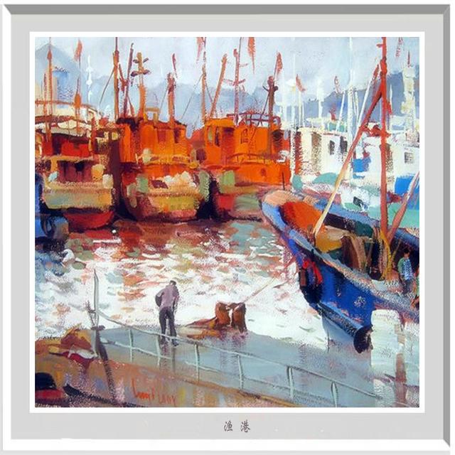 风景水粉画，风景水粉画山水（陆琦水粉风景写生作品）