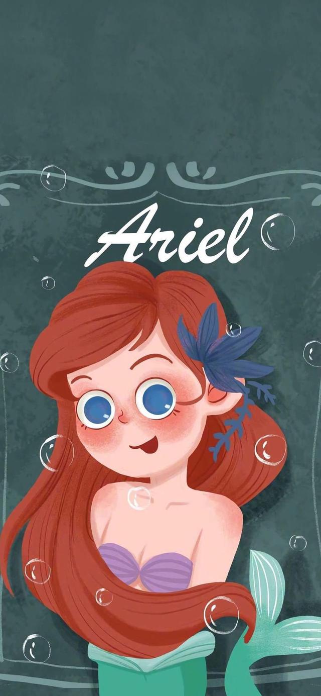 迪士尼公主可爱图片，迪士尼公主可爱图片微信头像（迪士尼公主卡通可爱手绘壁纸）