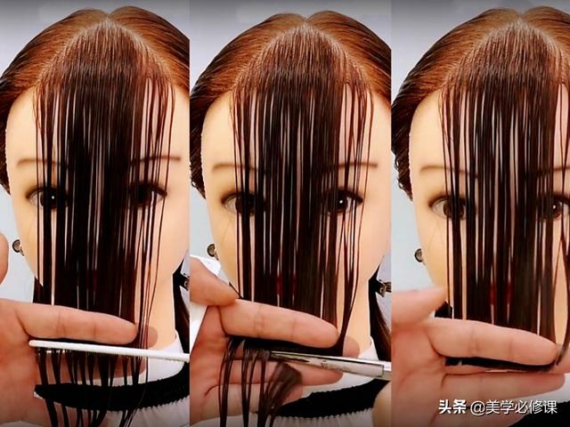 八字刘海怎么剪，八字刘海怎么剪出层次感（简单快速修剪“八字刘海和中分刘海”详细裁剪图解）