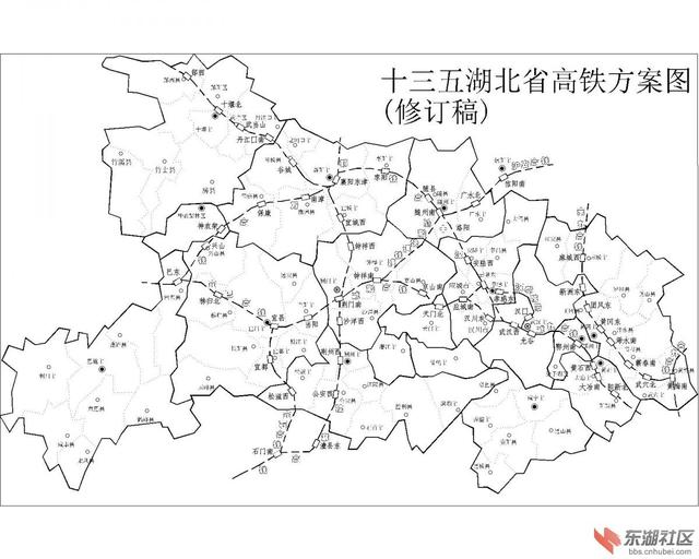 中国铁路网高清图，中国铁路图（中国“十三五”高速铁路规划图）