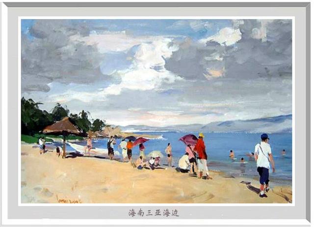 风景水粉画，风景水粉画山水（陆琦水粉风景写生作品）