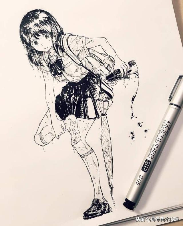 一组唯美浪漫卡通人物插画 插画师:純頃，微信头像，一组唯美浪漫卡通人物插画 插画师:純頃（一组卡通人物形象插画）