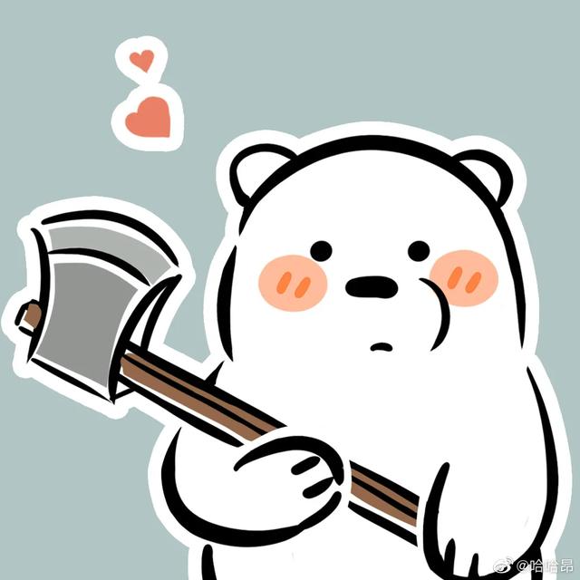 可爱画画图片超萌，可爱简笔画.超萌微信（手绘可爱裸熊头像）