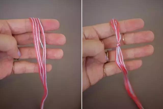 手链编织，手链编织教程 红绳 简单易学（毛线手链编织教程，一定要学会）